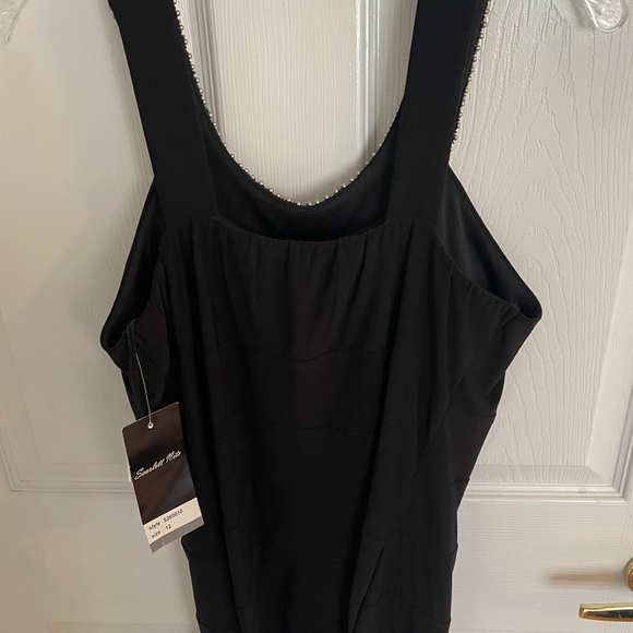 Scarlet note black sparkly neckless dress size 12 - Picture 4 of 6